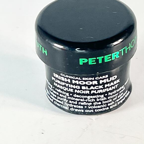 Peter Thomas Roth Irish Moor Mud Mask Purifying Black Pores Travel .5oz 15ml New - Picture 1 of 7